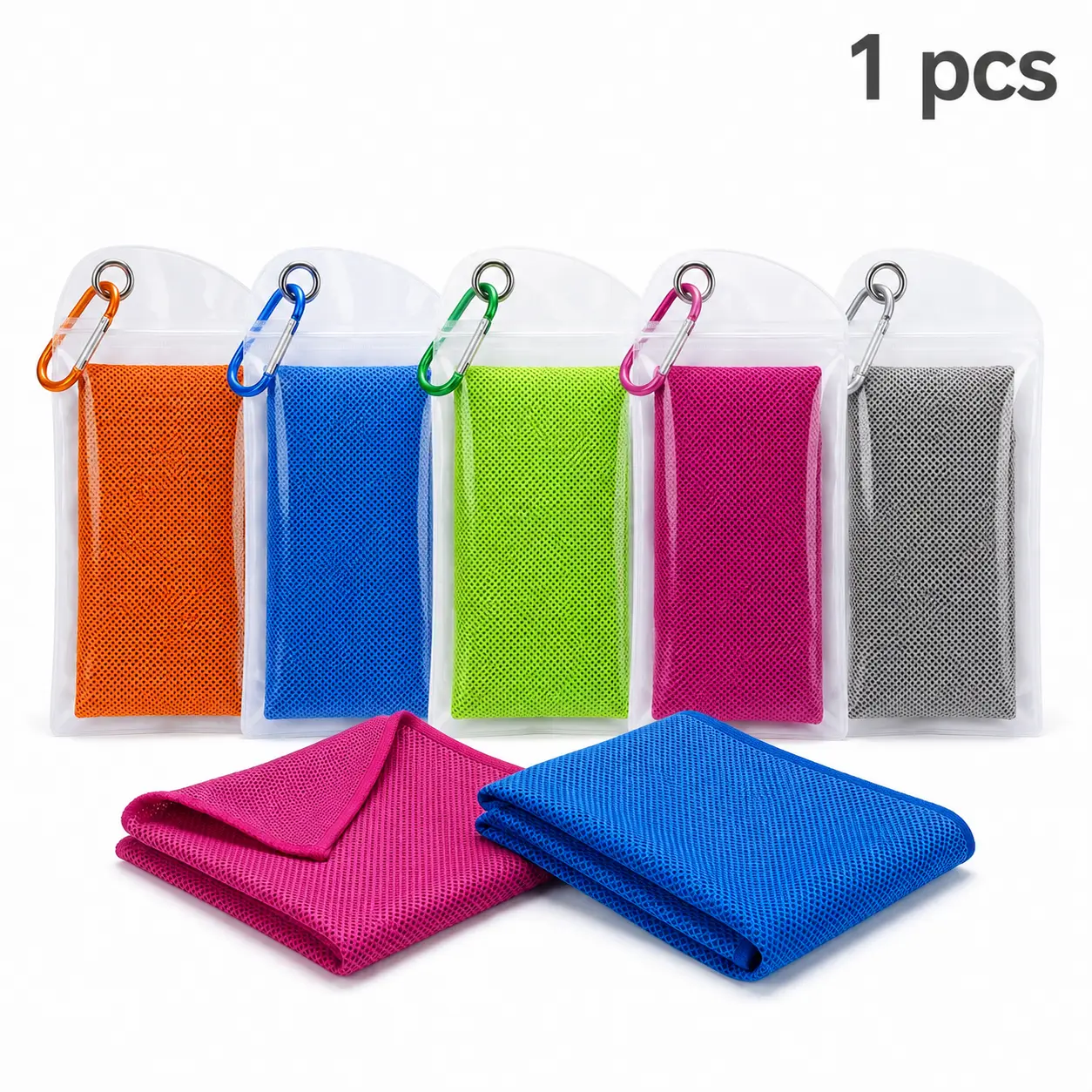 Cooling Towels 4-Pack, Breathable Silk-Thread Microfiber Neck Wraps for Instant Relief, Quick-Drying for Sports, Golf & Gym, Athletic Towel, Cooling Towels Bulk