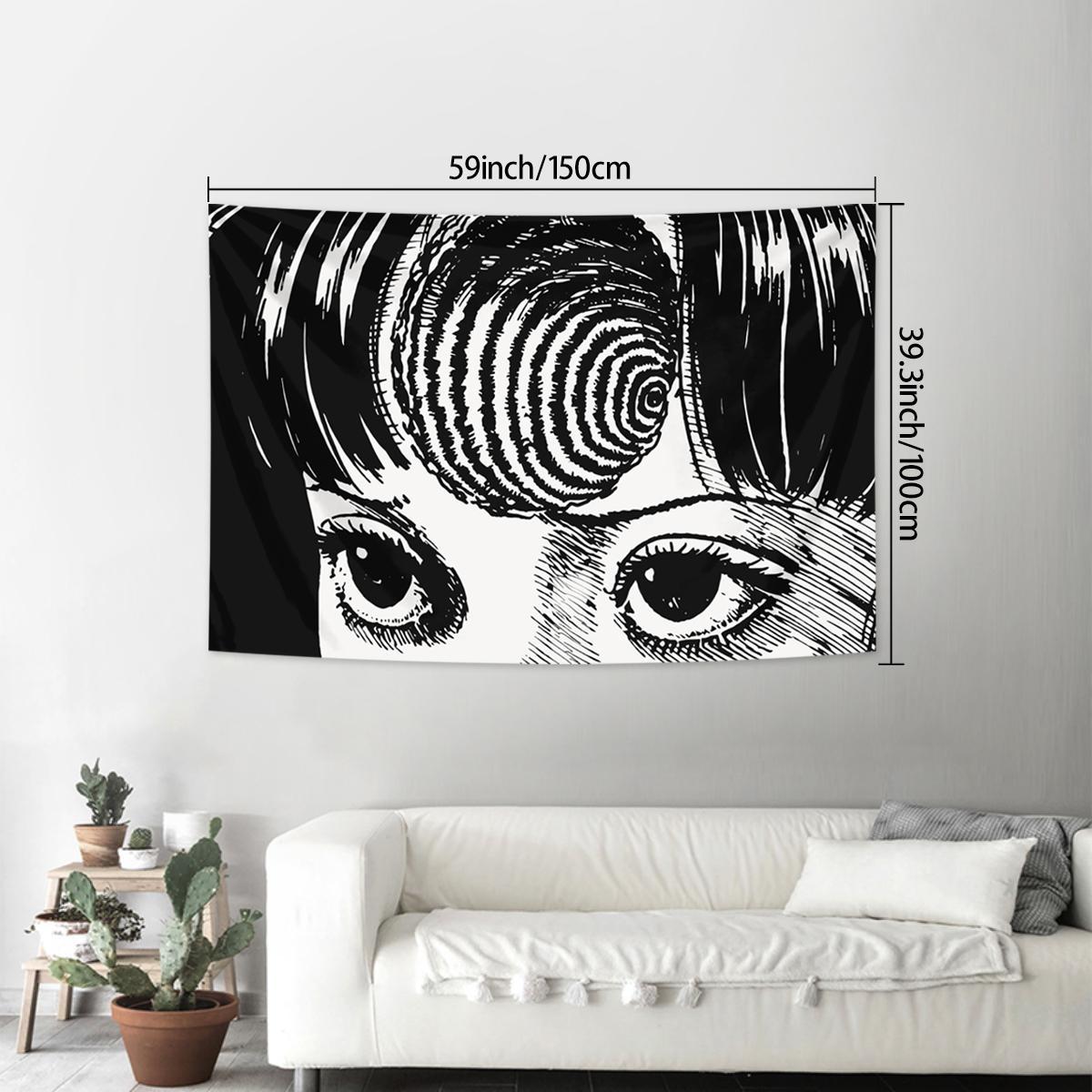 Modern Portrait Pattern Tapestry, Wall Tapestries, 1 Count Creative Wall Hanging Decor, Wall Decor for Living Room & Bedroom, Home Decor