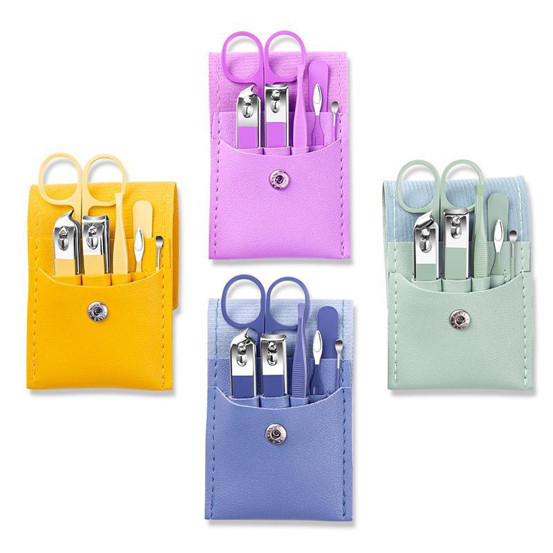 Professional Manicure Set With Storage Case, 7 Counts/set Portable Nail Clipper Set, Multifunctional Nail Care Tool For Home & Travel