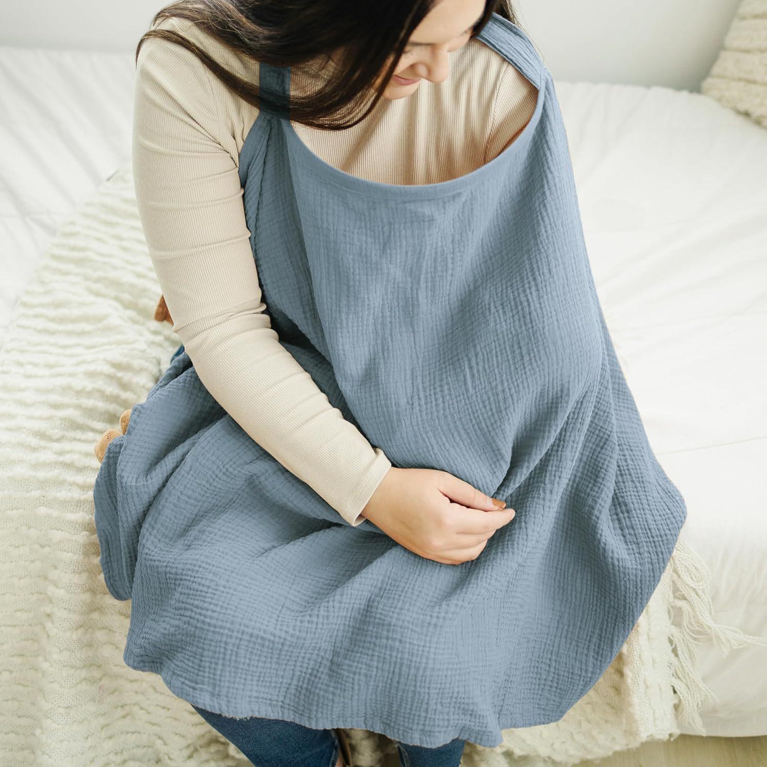 Adjustable Nursing Cover!Breathable Cotton for Discreet Feeding 🤱