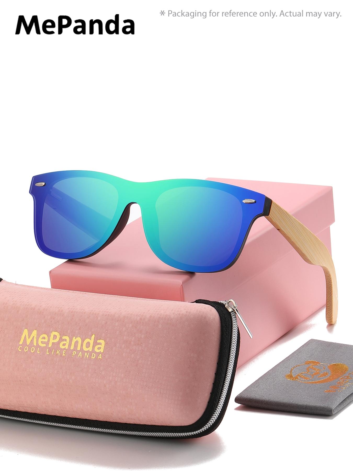 1 Pair Mepanda Unisex Square Full Frame Sunglasses, Bold Color Clashes, Declaring Your Edge, UV400