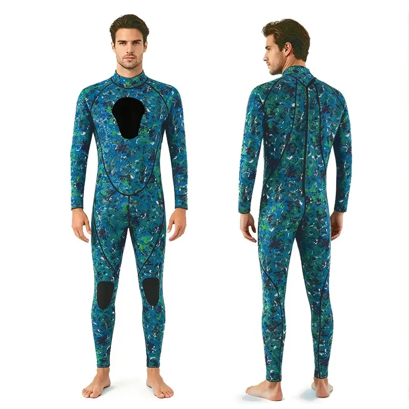 3mm Spearfishing Wetsuits Neoprene Suits Fishing Diving Surfing Snorkeling Kayaking Camouflage Adult Full Body Thermal Keep Warm