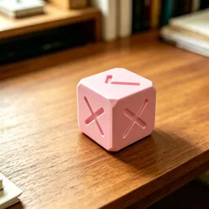 "yes or No" Symbol Dice, Fun Dice for Tabletop Games, Creative Minimalist Design, Multi-Color Game Dice, Board Game Components, Novelty Props