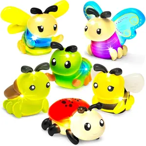 Bugs Light Up Bath Toys, 6 Pack | Water-Activated Light Up Toys Flash & Change Color | Easy-Grip Baby Girl & Toddler Bath Toys | Glow Bugs for Kids | Sensory Bathtub Toys with Bath Lightsfidget toys