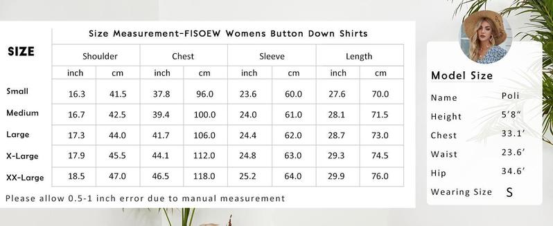 Imily Bela Womens Long Sleeve Button Down Cotton Linen Shirt Blouse Loose Fit Casual V-Neck Tops