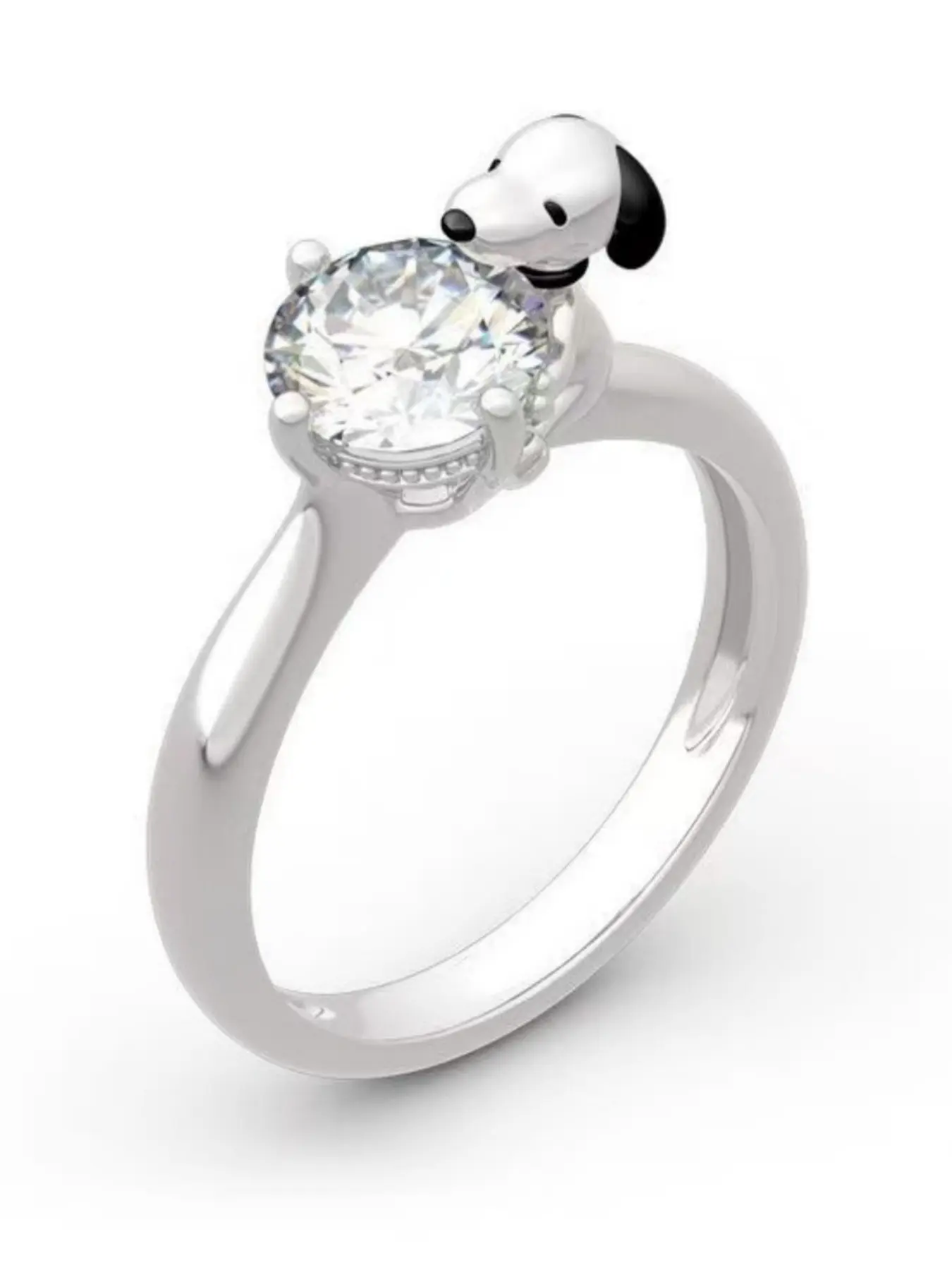 Elegant Animal Design Zircon Ring for Women, Cute and Stylish Fashion Promise Ring Jewelry Gift for Weddings, Engagements, Parties, All Seasons