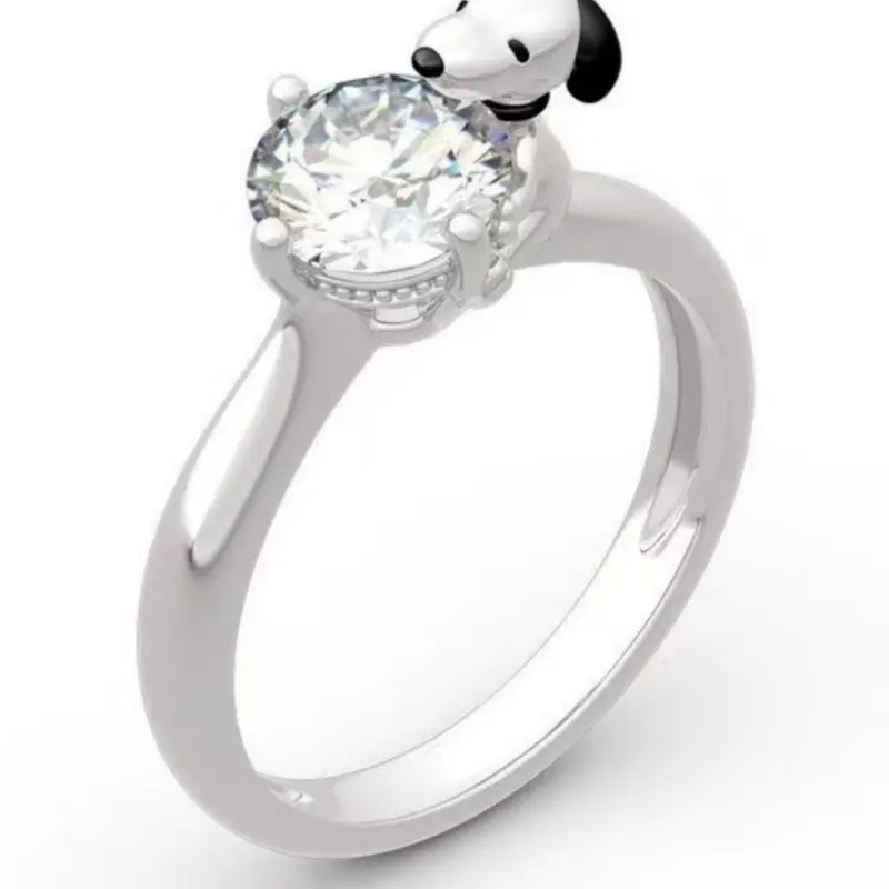 Elegant Animal Design Zircon Ring for Women, Animal Theme Ring, Cute and Stylish Fashion Promise Ring Jewelry Gift for Weddings, Engagements, Parties, All Seasons