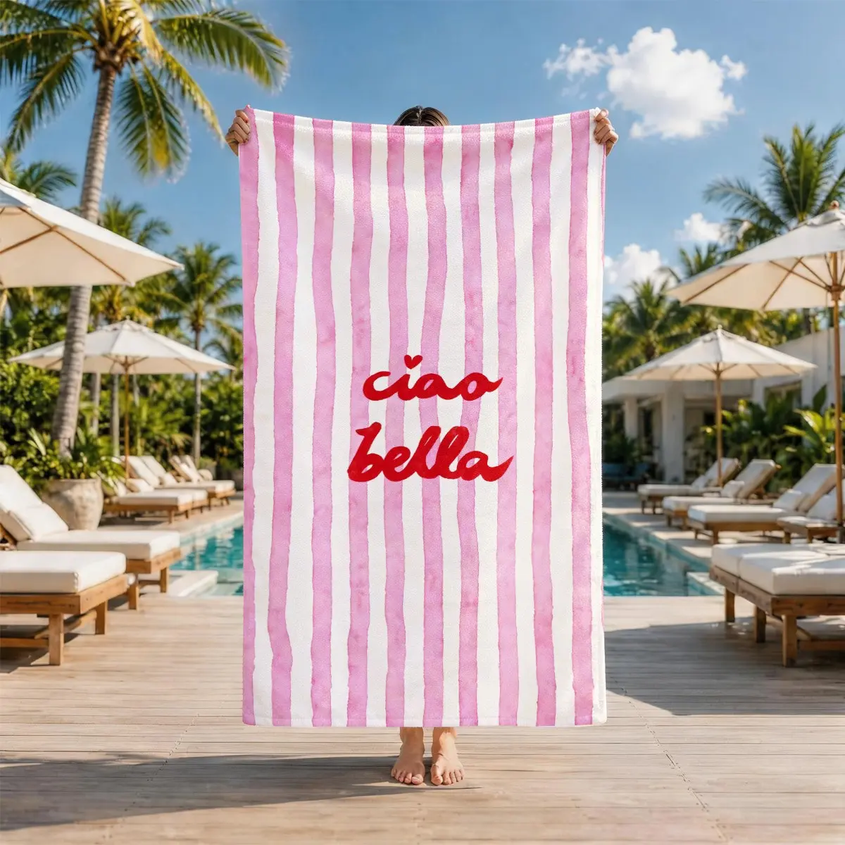 Pattern Italian Theme Beach Towel, Quick-Dry Super Soft Polyester, Multi-Use Yoga Travel Swim Camping, Large Size, Best Gift, Quick Dry Towels For Travel