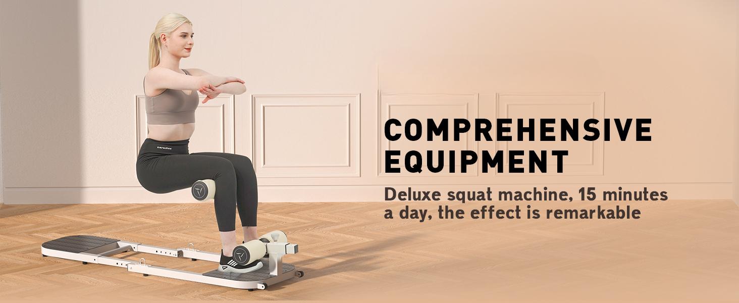 Hip Thrust Machine with High Resistance - Deep Squat Machine for Women, Adjustable Glutes Trainer Machine, Multipurpose Glute Bench for Glutes Workout Machine for Home Gym