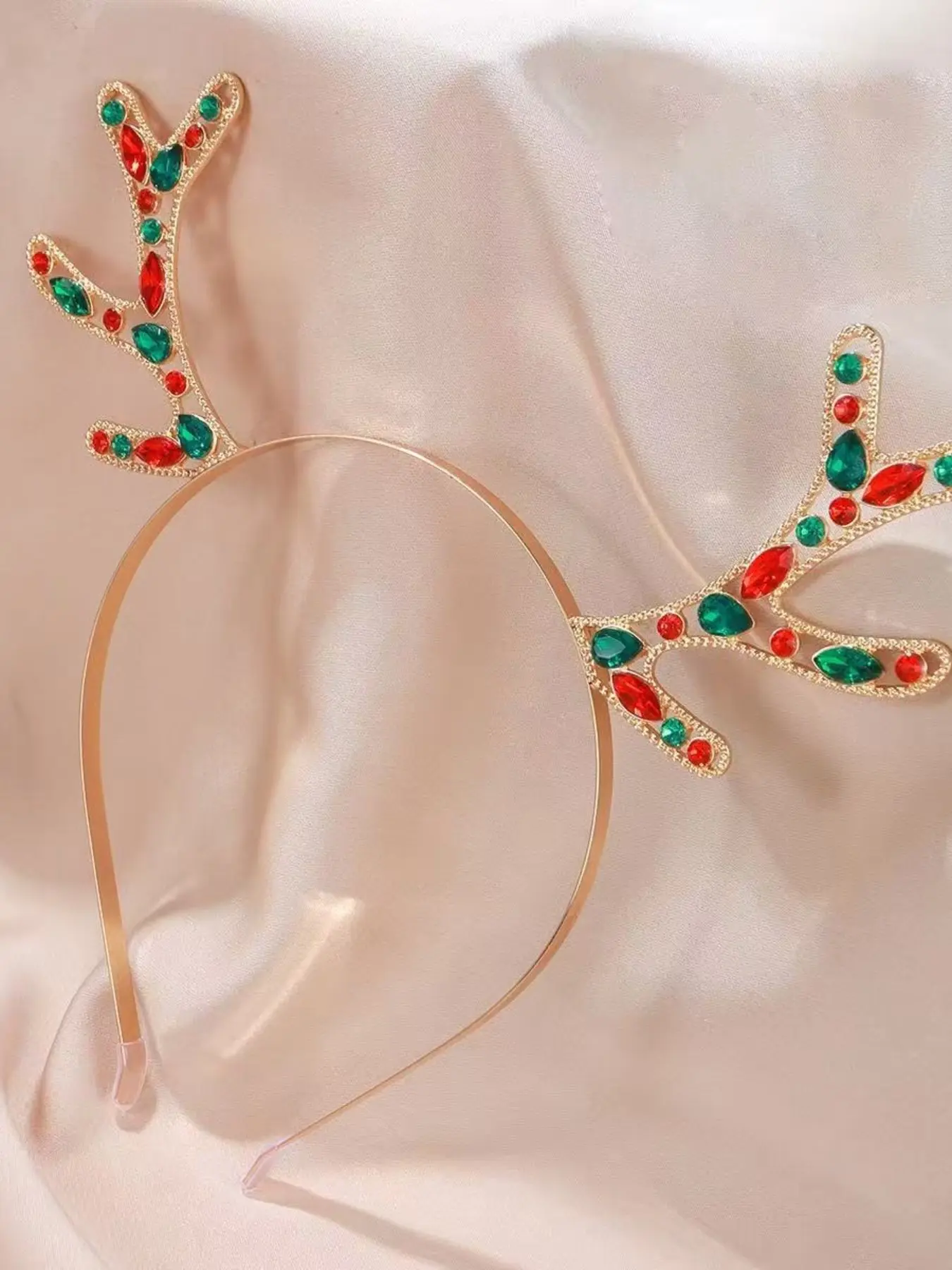 Party Deer Antler Hairband Fashion Alloy Headpiece, Women's Christmas Reindeer Antler Hair Clip Decoration, Stylish Accessory for Festive Occasions