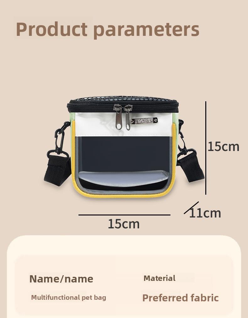 Hamster Pet Travel Bag Lightweight Breathable Chinchilla Hedgehog Small Pet Supplies Cross-Border Portable Carrying Handbag for Small Animals