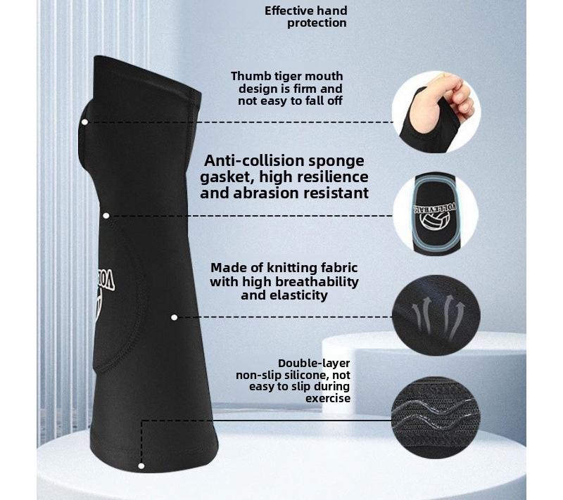 Volleyball wrist guards for professional students, unisex arm pads, sports protective gear, forearm and elbow guards