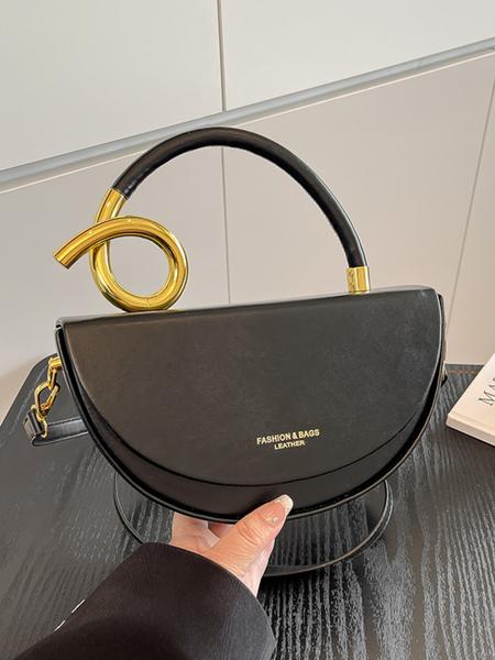 Women's Fashionable Solid Color Handbag, Casual Versatile Crossbody Bag for Daily Commuting, Stylish High-end Commuter Bag for Party and Shopping