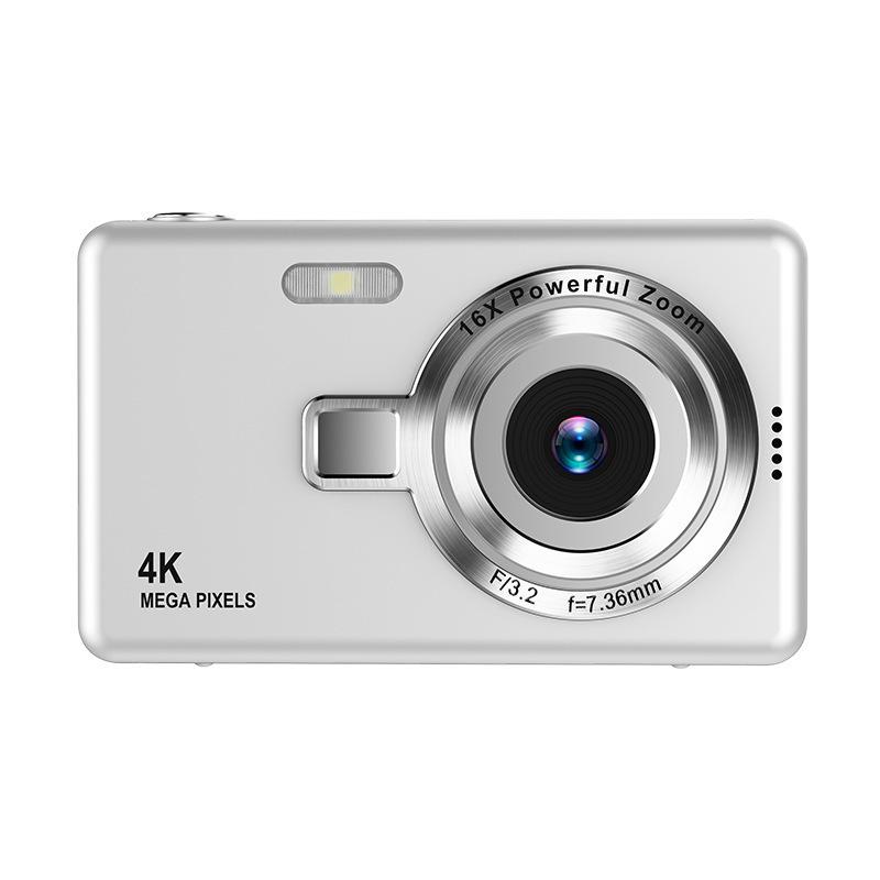 4K Ultra HD CCD Digital Camera Student Beginner Mini Compact Camera Video Recording Camera, Card, High-Res Video 4K Ultra HD CCD Digital Camera Student Beginner Mini Compact Camera Video Recording Camera, Card, High-Res Video