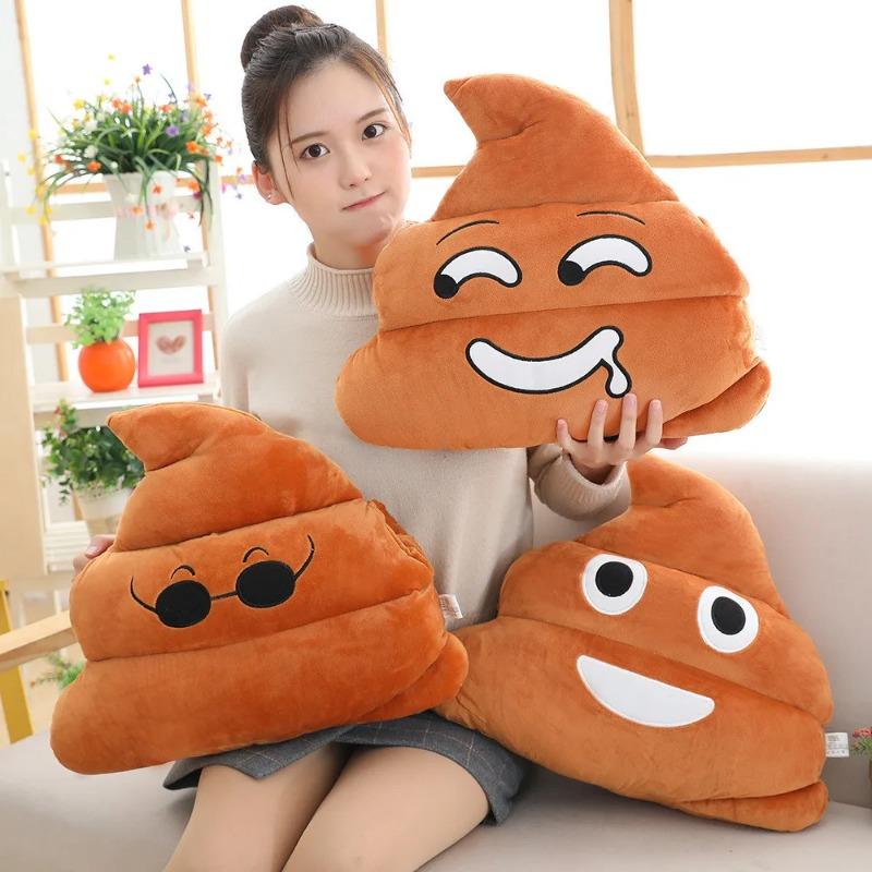 25-45CM Kawaii Cartoon Anime Toilet Expressions Stuffed Plush Toys Funny Poop Toys Pillow Children's Holiday GiftsHigh Quality & Durable, Perfect Gift for Kids & Adults