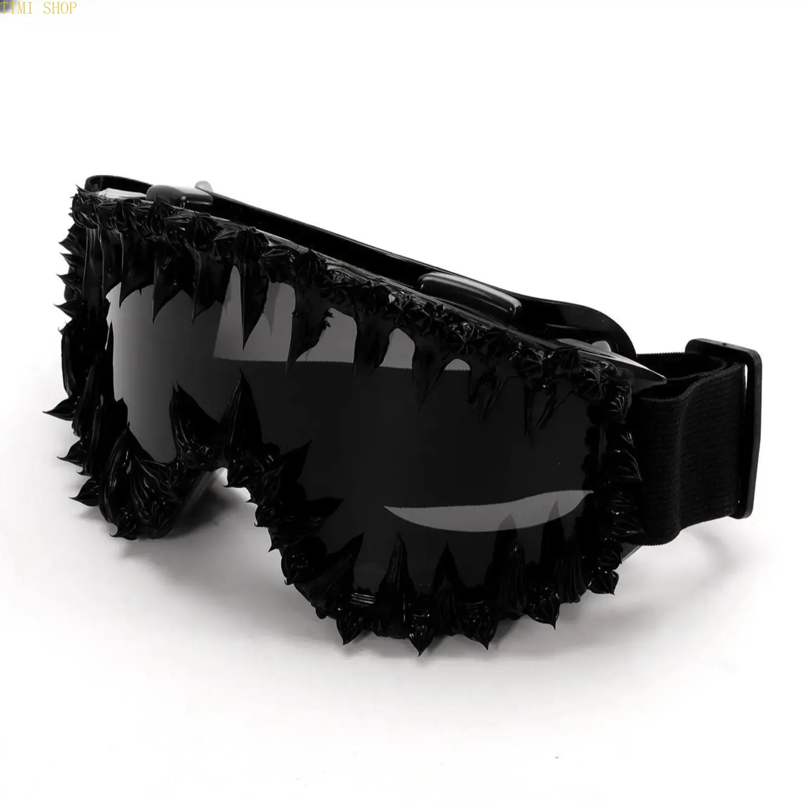 Punk Irregular Windproof Sunglasses Ski Goggles for Men Women, Trendy Outdoor Statement Eyewear Accessory
