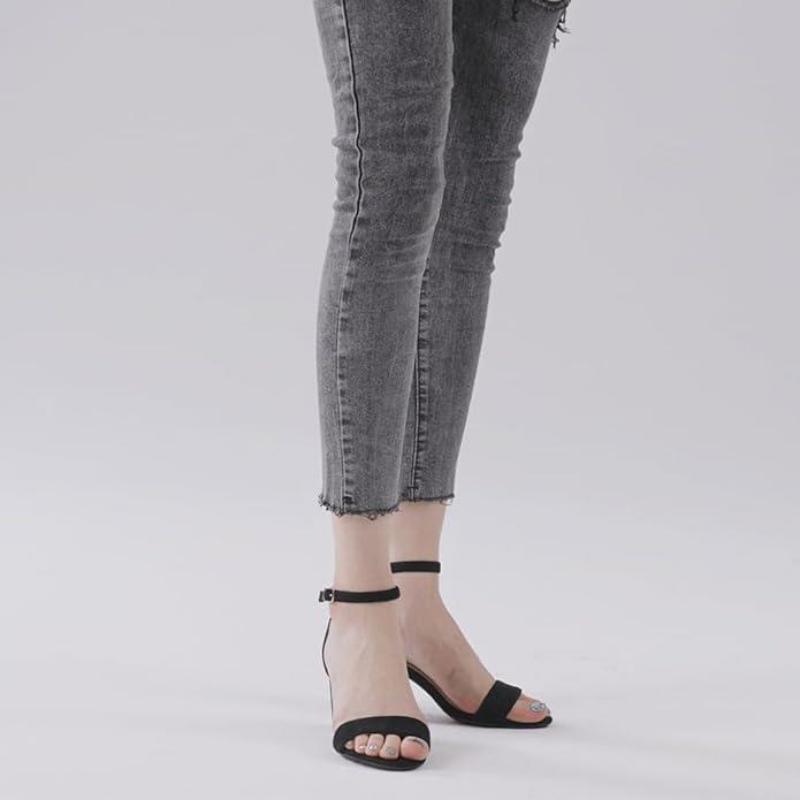 (New)Heels for Women 2.55" Chunky Block Heels Ankle Strap Open Toe Sandals Pumps Shoes for Wedding Party Evening Dress