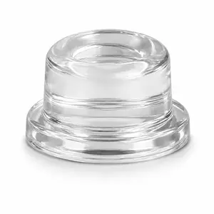 Extra Thick 1" Clear Door Stoppers for Wall – 1 Pack Self-Adhesive Silicone Cylinder Bumpers, Heavy-Duty Door Knob Wall Protectors, Noise Reduction for Nurseries, Bedrooms, Rentals & Home Offices