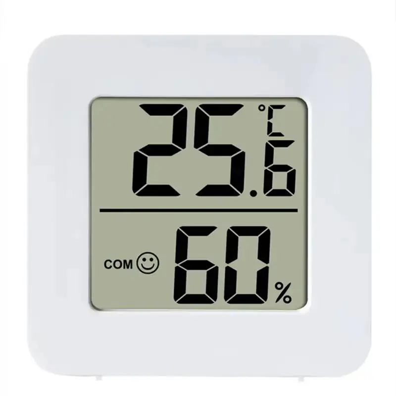 Temperature Gauge for Room Mini Digital Thermometer Hygrometer with Wall Mount Sensor LCD Screen for Home Use Indoor Thermometer for Home