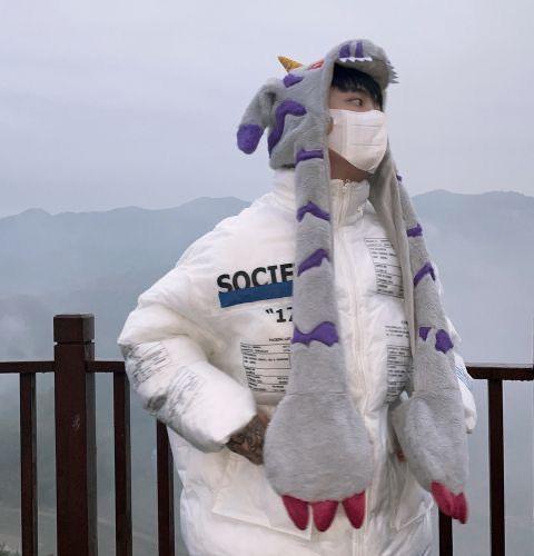 Digimon Adventure Gabumon Hat Anime Peripheral Plush Toy Cos Anime Figure Two-dimensional Cartoon Kawaii Scarf Gloves Gift