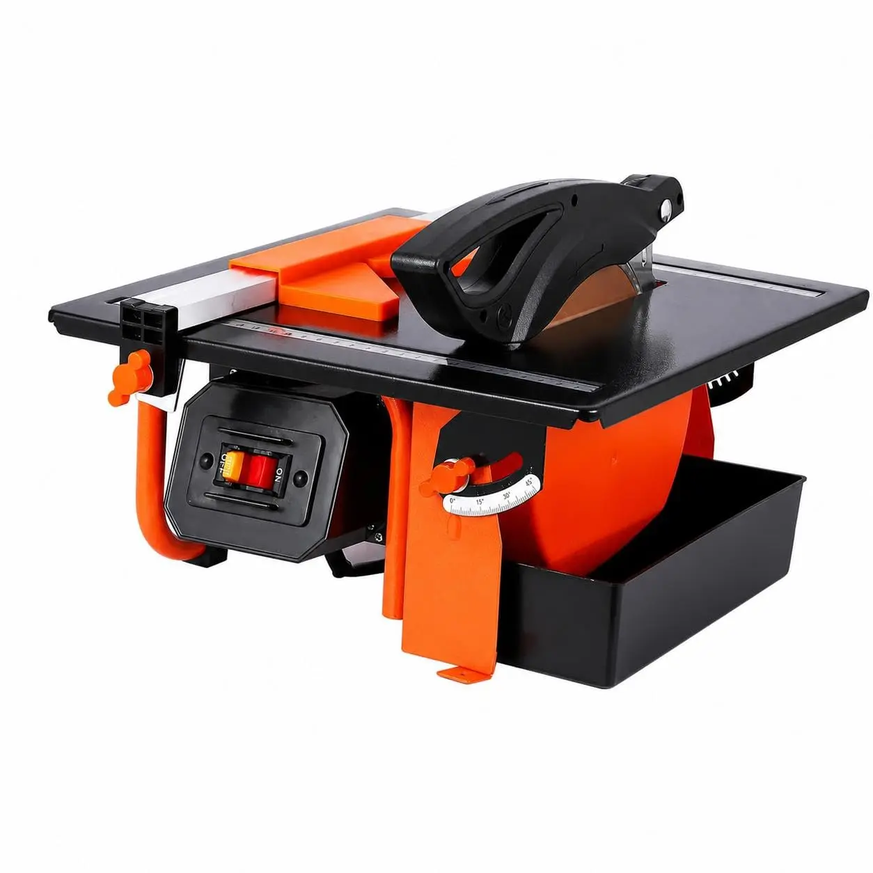 Garvee Electric Wet Tile Saw, 7-in Blade, 3450 RPM, 0-45 Degree Bevel Cuts for Ceramic & Marble Tiles