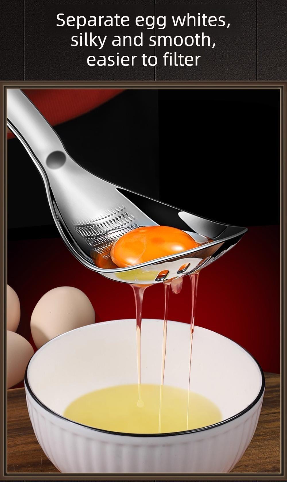 Stainless steel multi-functional grinding spoon, baby food mashing spoon, food-grade cooking strainer, draining spoon