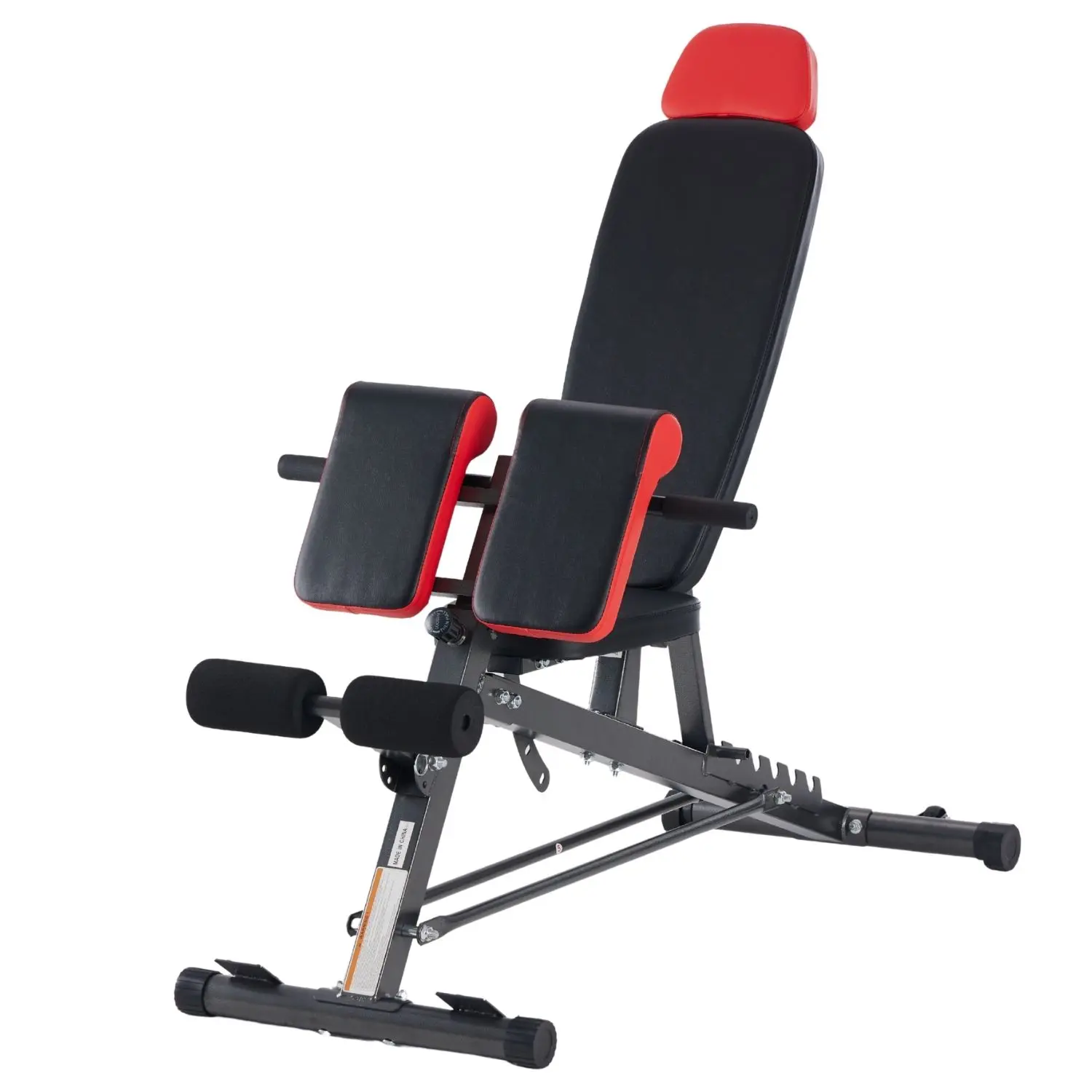 Multi-Functional Weight Bench All-in-One Adjustable Workout Bench with Hyper Back Extension Roman Chair Ab Sit-Up Incline Decline and Flat Bench for Home Gym