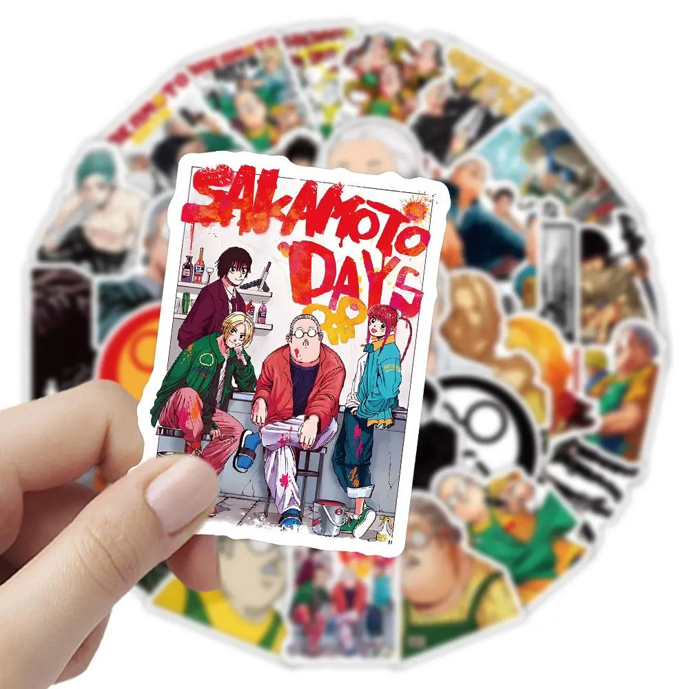 10/30/60pcs Anime Sakamoto Days Stickers Cool Shin Asakura Sticker for Stationery Notebook Phone Laptop Car Taro Sakamoto Decals