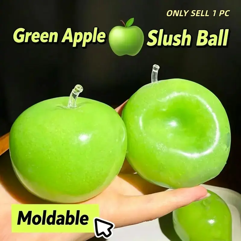 Shapeable squeezing ball, filled with ice sand. Fruit shaped sensory toys, stress relieving fruits to relieve anxiety and irritability, portable stress relieving pinch music, are the ideal choice for children's Valentine's Day and Easter gift exchange.