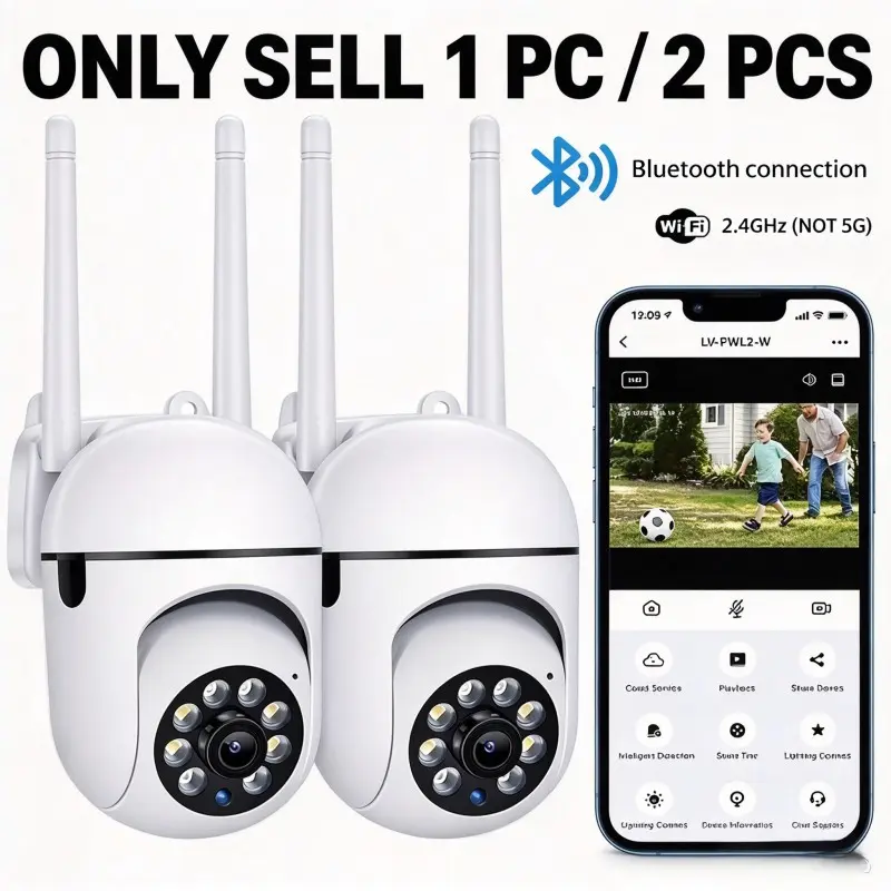 Smart home security camera (smart home device), 360 rotatable, 1080p full HD, full color night vision, motion sensor, bidirectional audio, Wi-Fi-Bluetooth, easy installation, baby monitor, remote vision, moving gift, Wifi Surveillance Camera