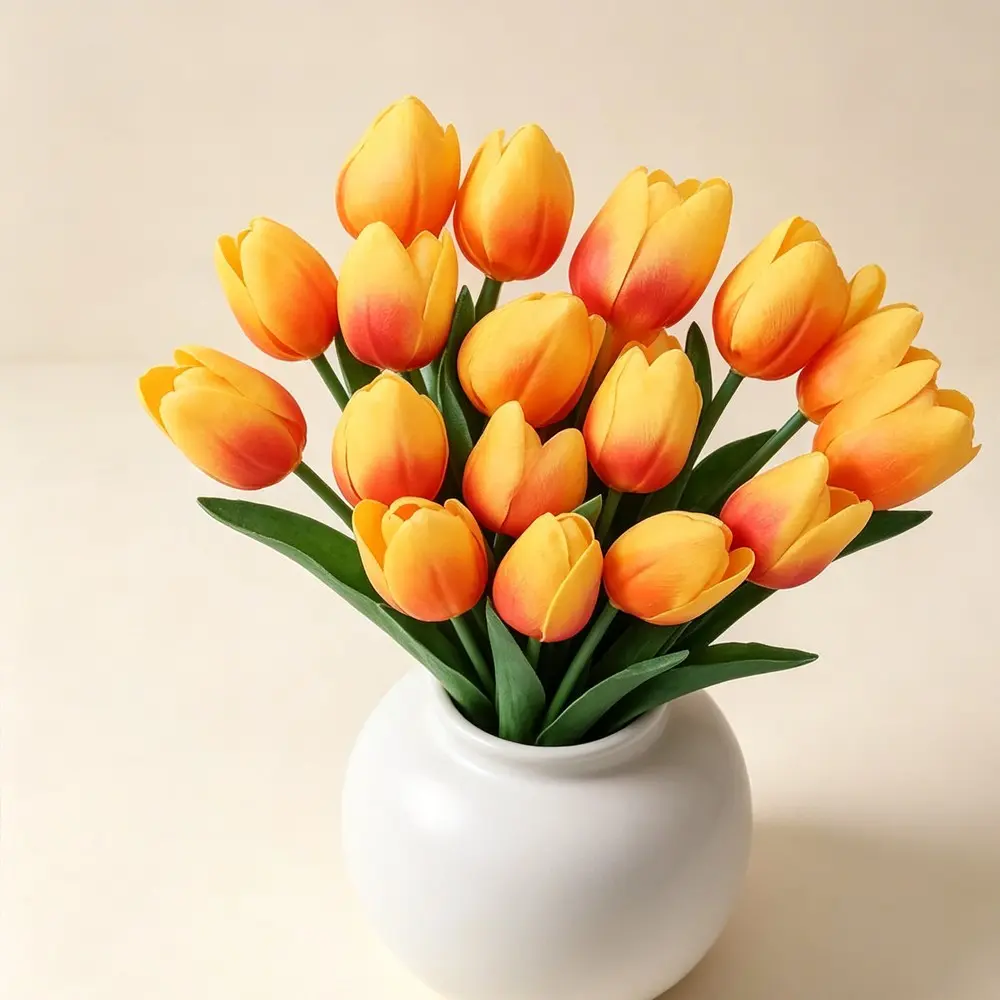 5pcs Realistic Tulip Bouquet, Natural Artificial Tulips for Home Decor, Wedding Room Decoration, Teacher's Day, Thanksgiving, Valentine's Gift