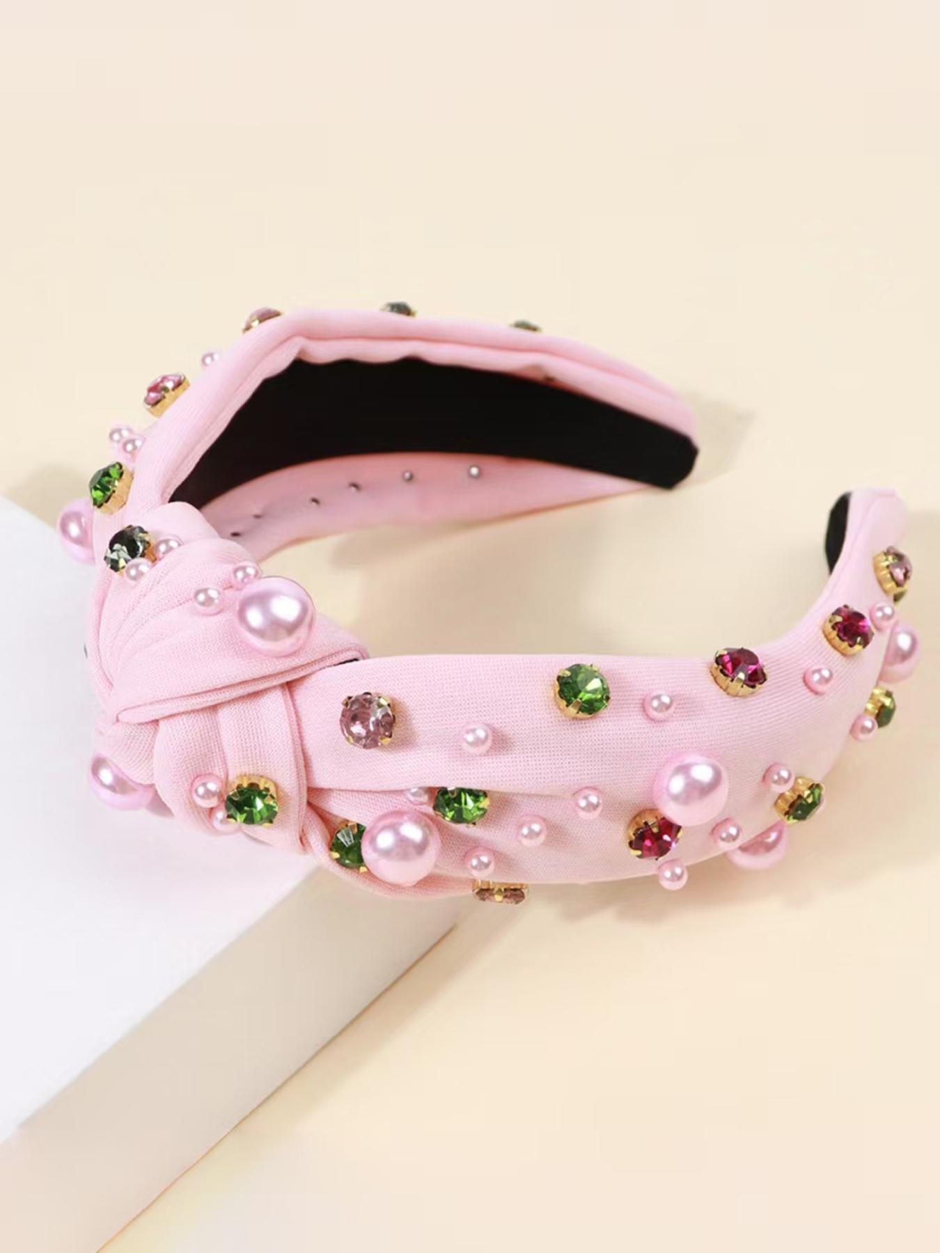 Valentine's Day gift 1pc women's sweet headband, elegant pearl hair accessory, suitable for Valentine's Day gifts, Mother's Day gifts, sweet pressed hair headband, afternoon tea, parties, vacation trips, daily leisure hair accessories