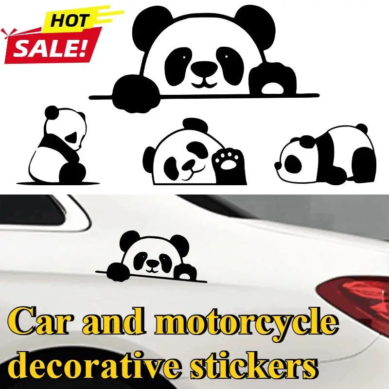 Car Stickers Panda Creative Decal Car body stickers Cute Occlusion Automotive decorative accessories car accessories