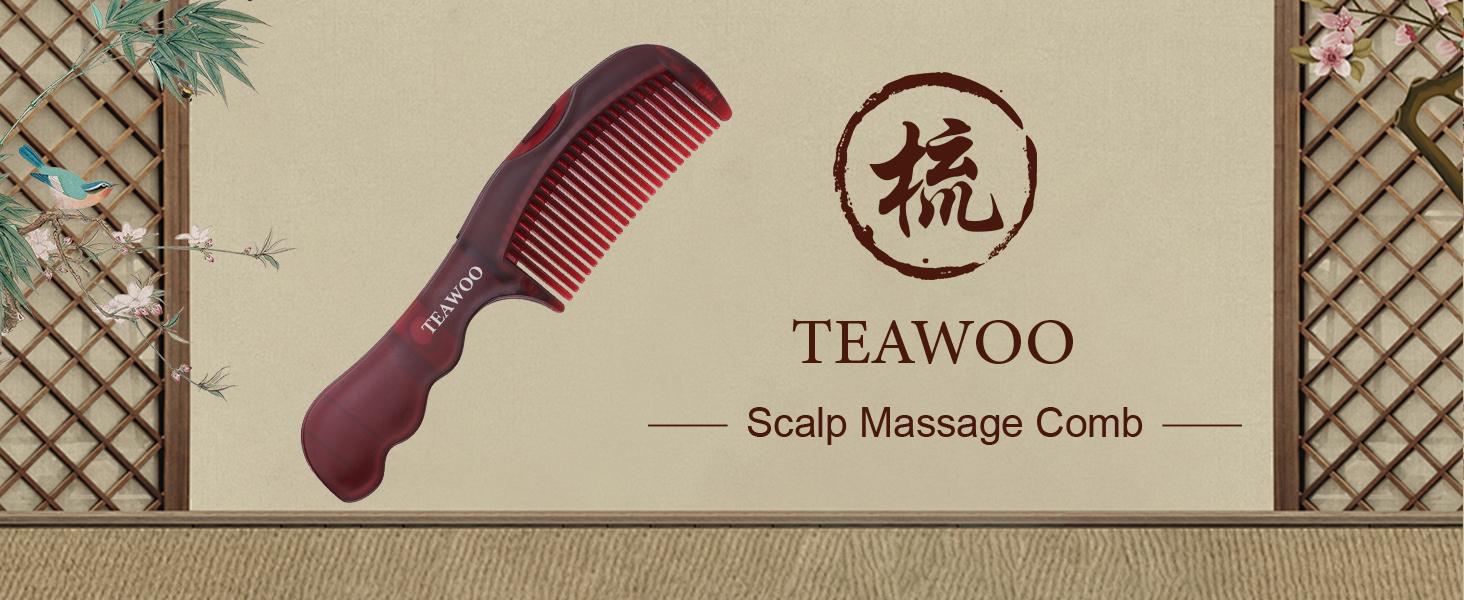 2PCS Anti Dandruff Comb, Scalp Detox Comb for Scalp Build Up, Sweep Dandruff Removal Brush for Hair Care (Patented)