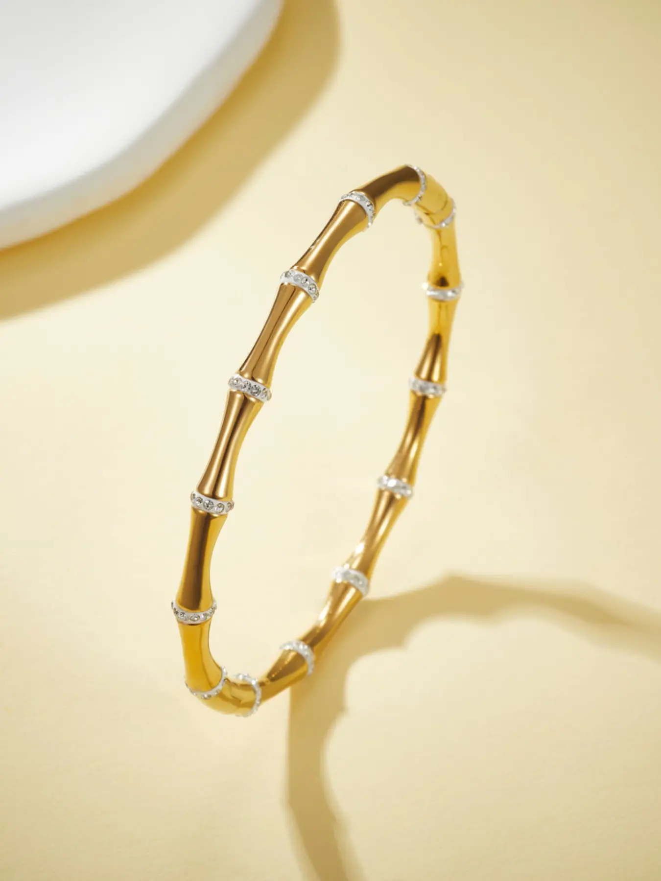 Luxury Cuff Bracelet Set, Stackable Rhinestone Stainless Steel, Stackable Bangle Bracelets, Ideal for Weddings, Parties, Daily Wear, Perfect Gift