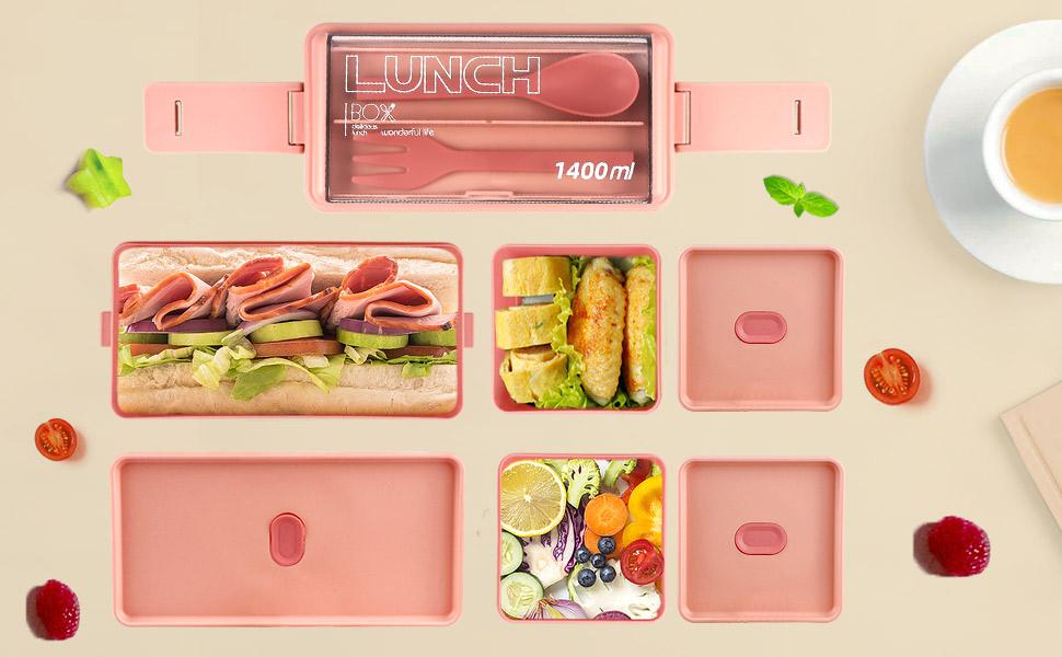 Bento Box Adult Lunchbox 2-Layer Leak-Proof Microwave Safe with Removable Compartments Portable Travel Container for Adults Modern Lid Green Plastic Insulated 1400ml Thanksgiving tableware Value Pack TikTokShopBlackFriday Christmas Gift Set Stock Up Bento Box Adult Lunchbox 2-Layer Leak-Proof Microwave Safe with Removable Compartments Portable Travel Container for Adults Modern Lid Green Plastic Insulated 1400ml Thanksgiving tableware Value Pack TikTokShopBlackFriday Christmas Gift Set Stock Up