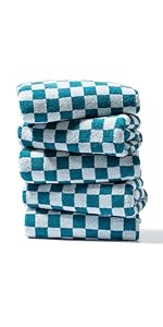Hand Towels 5 Pack Cotton Face Towels Soft, Absorbent, and Decorative Checkered Design for Bathroom, Kitchen, Gym, and Spa 13 x 29 Inches for Any Occasion Hand Towels 5 Pack Cotton Face Towels Soft, Absorbent, and Decorative Checkered Design for Bathroom, Kitchen, Gym, and Spa 13 x 29 Inches for Any Occasion