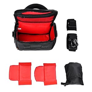Waterproof Anti-shock Camera Case Bag Compatible for Canon Powershot SX540 SX530 SX60 SX420 HS M5,Nikon Coolpix L340 B500 B700 L330 L840 P610,Panasonic LUMIX,Sony a6000 Digital Camera