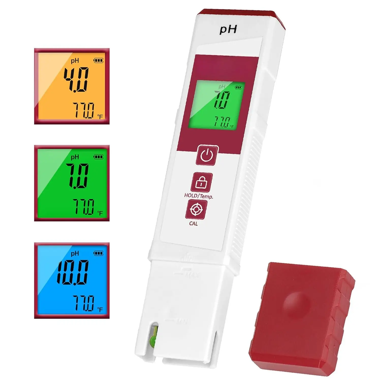 Digital pH Meter, 2 in 1 pH Temperature Tester Pen for Water