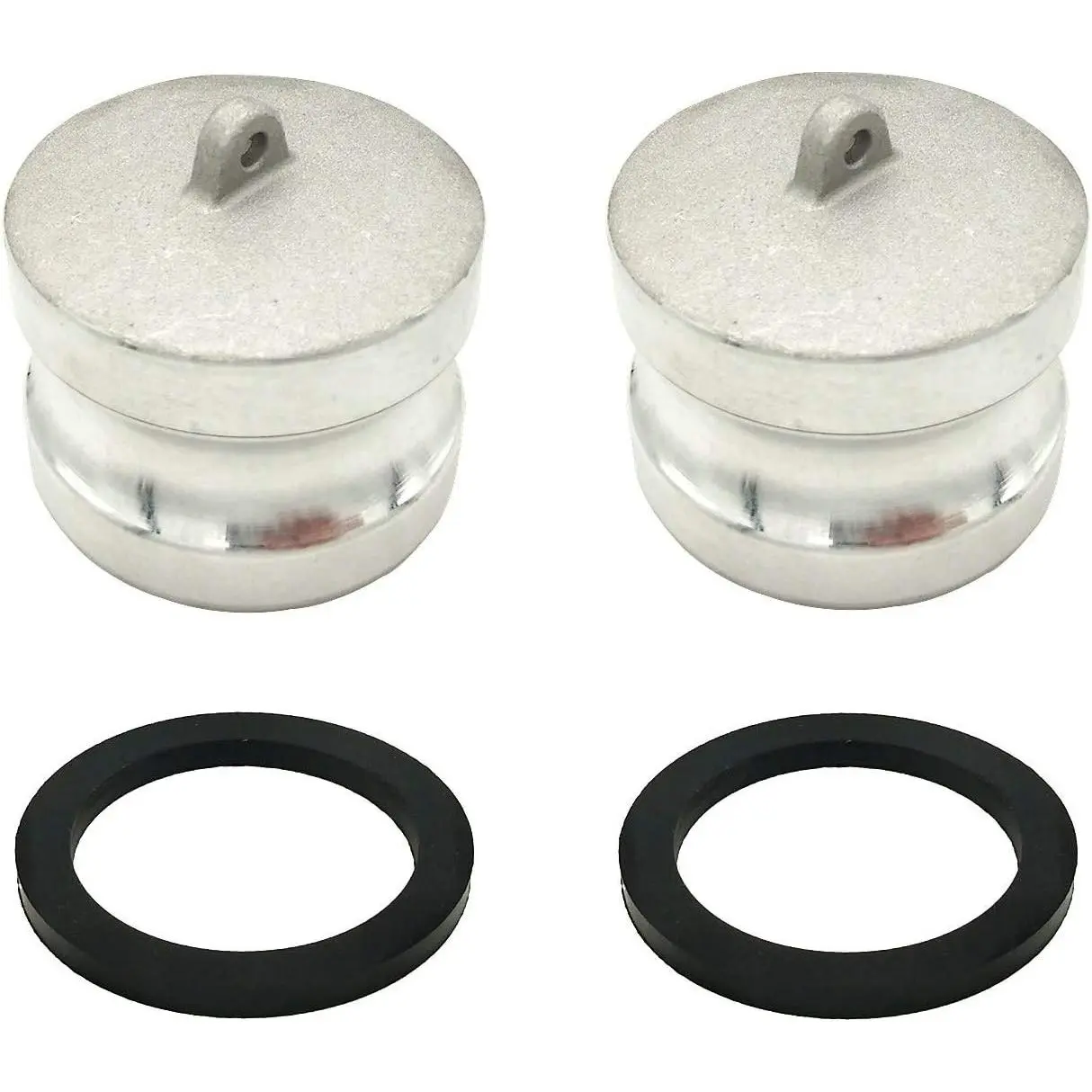 2PCS 2" Aluminum Type DP Cam and Groove Fitting, Female Coupler x Female NPT with 2PCS Camlock Gasket Fitting