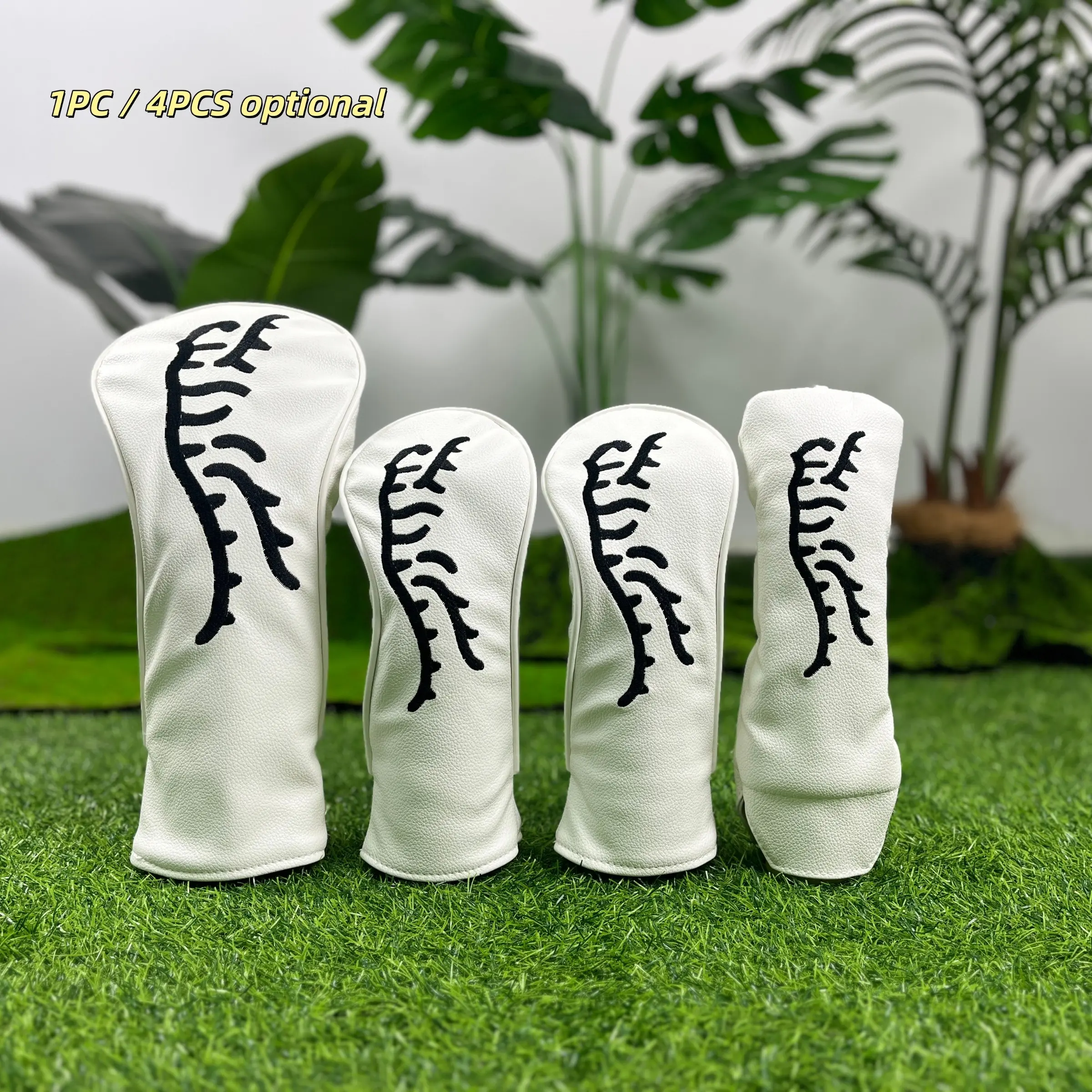 Abstract Tiger Pattern Golf Club Head Cover, 1 Set Durable & Waterproof Golf Club Protection Cover, Golf Accessories for Men & Women, Essential Golf Accessory, Golf Gear, Golf Supply