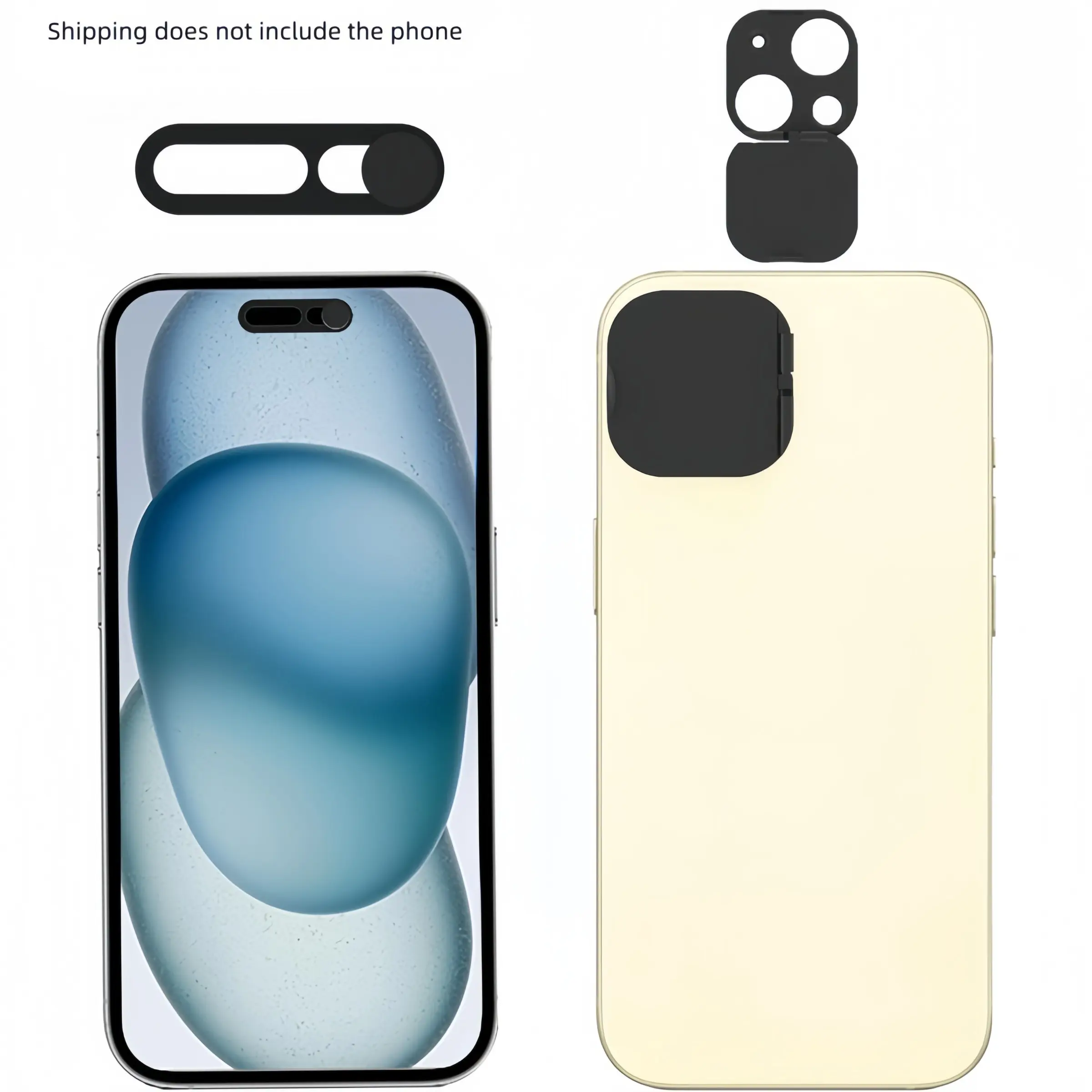 iPhone 15/15 Plus Privacy Cover, Camera Protection, Ensures Privacy and Security, Does Not Affect Lens Usage, Essential Phone Accessory