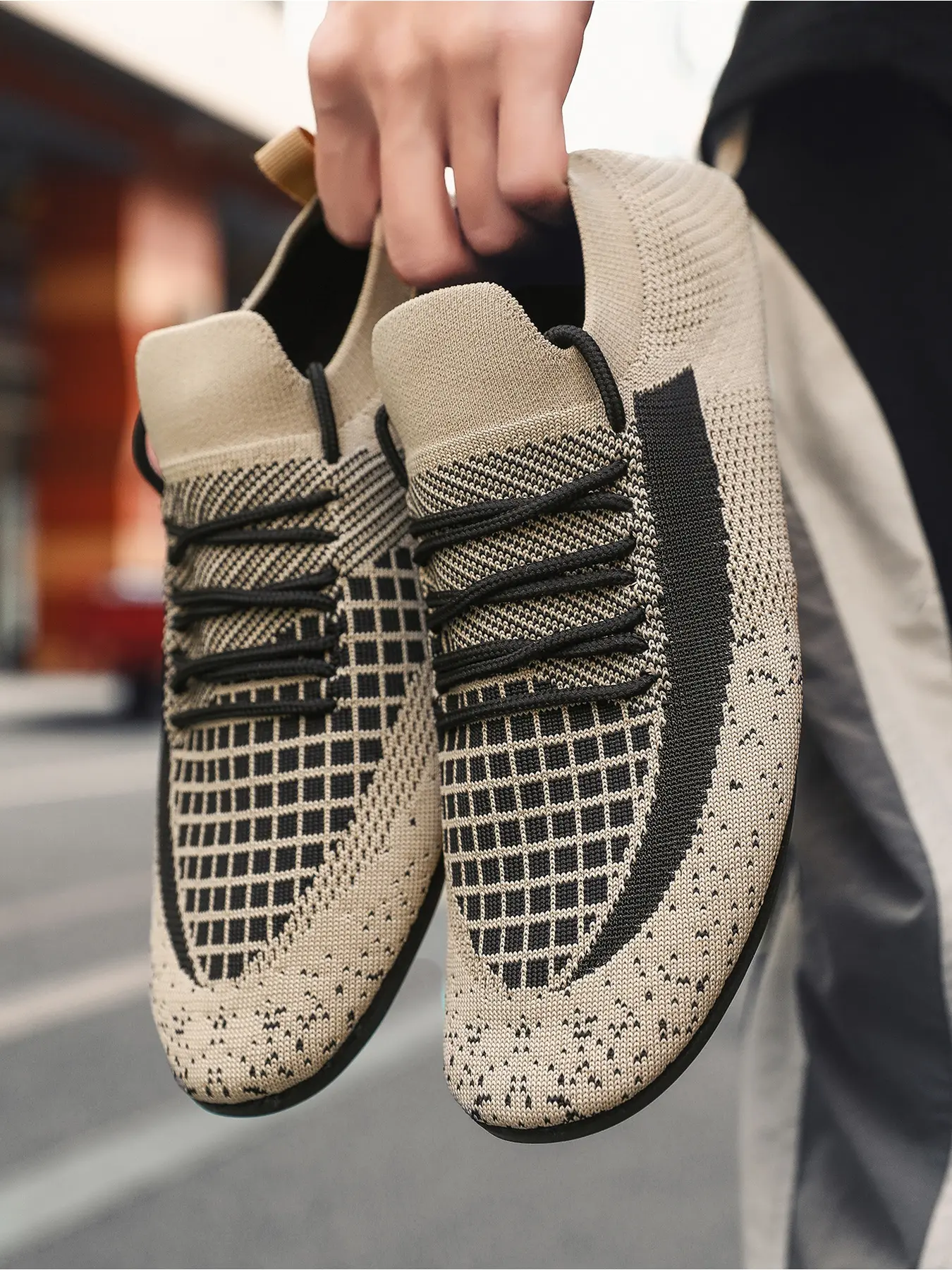 Men Multi Thin Strap Jacquard Barefoot Fitness Shoes Soft Non Slip Breathable Yoga Treadmill Indoor Casual Sock Sneakers