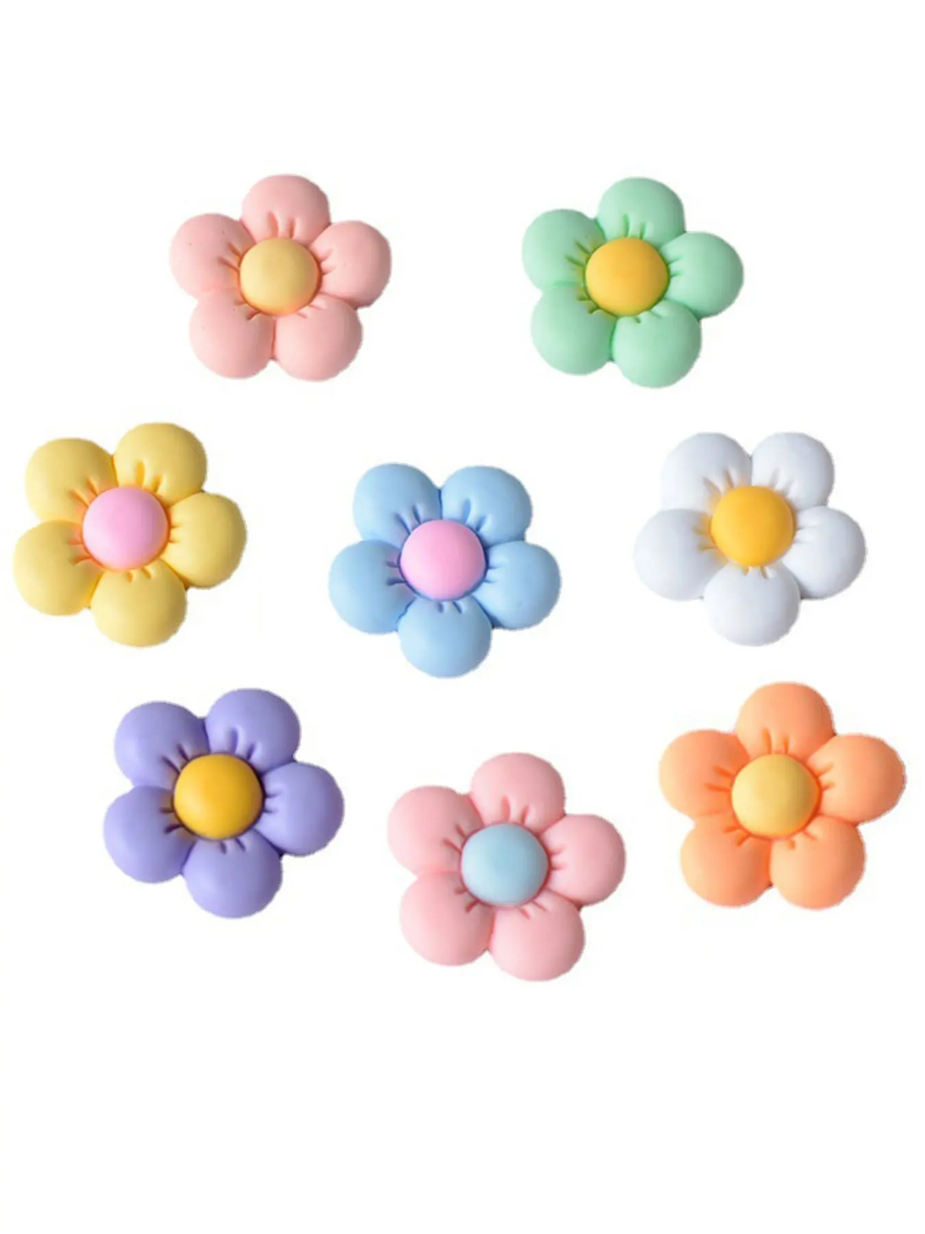 Resin Fresh Flower Holes Shoe Accessories, Crocs Shoe Buckle Decorative Clip, DIY Cartoon Star Accessory, Fun and Stylish Footwear Add-Ons