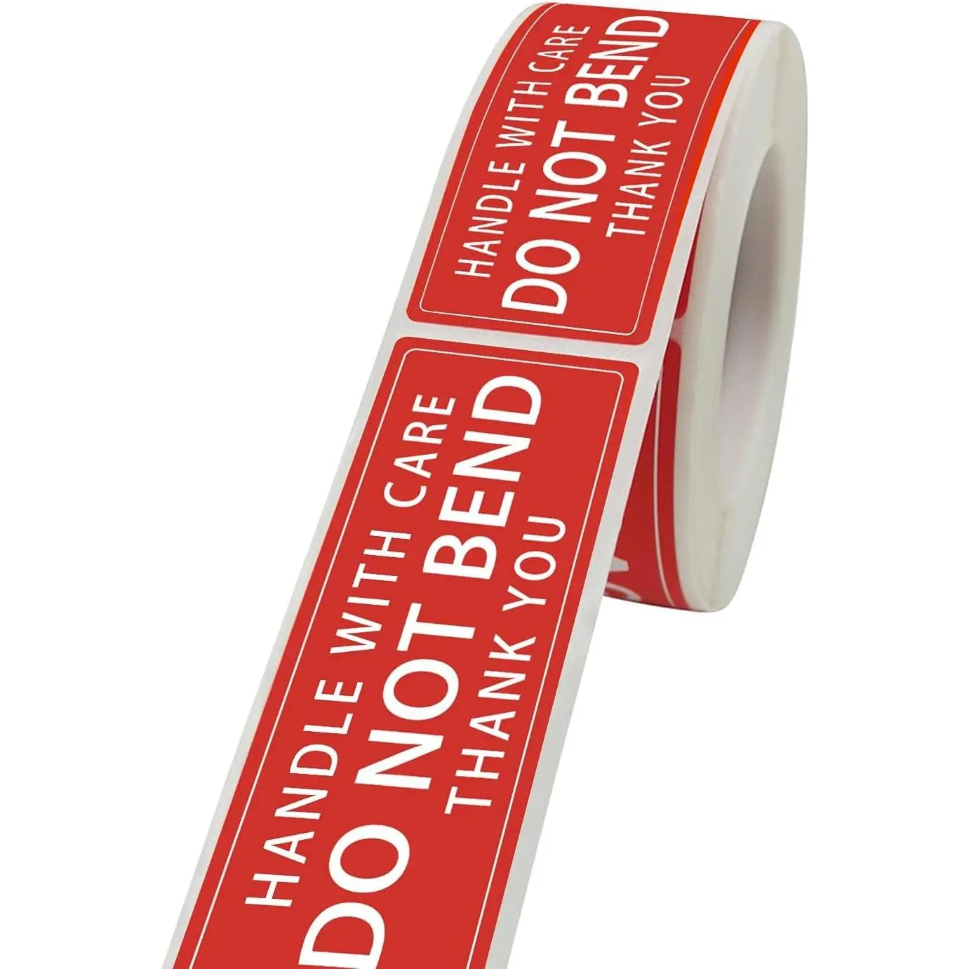 3" X 1" Handle with Care - Do Not Bend - Thank You Shipping Stickers Labels, 250 PCS Per Roll