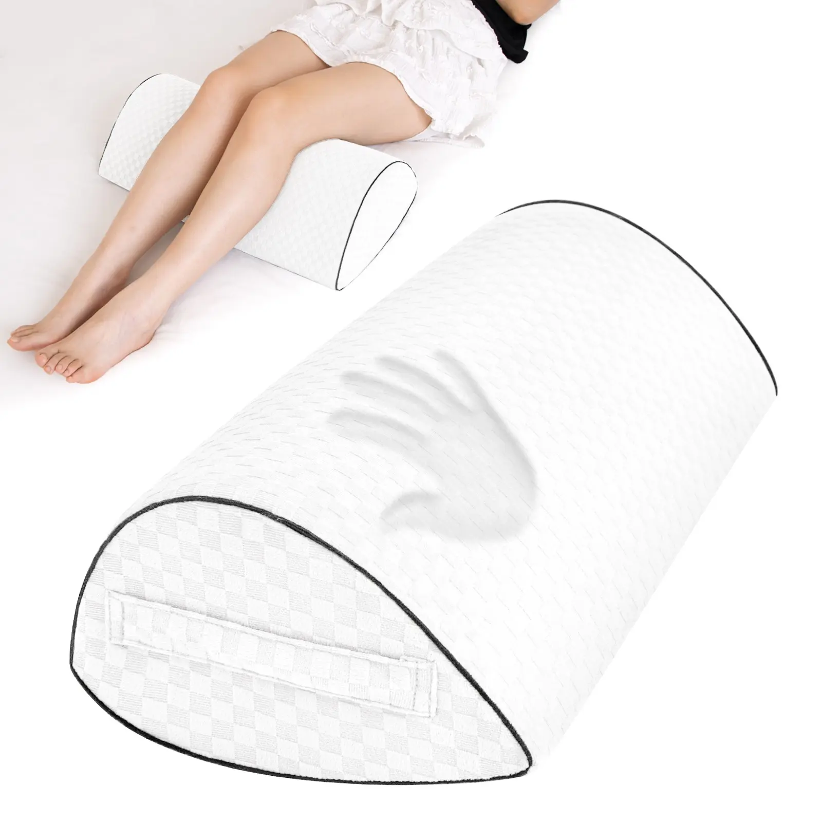 Bed Foot Elevator Pillow, Half-Circular Leg Lift Pad, Comfortable Bed Rest Support, Ideal for Relaxing and Healing