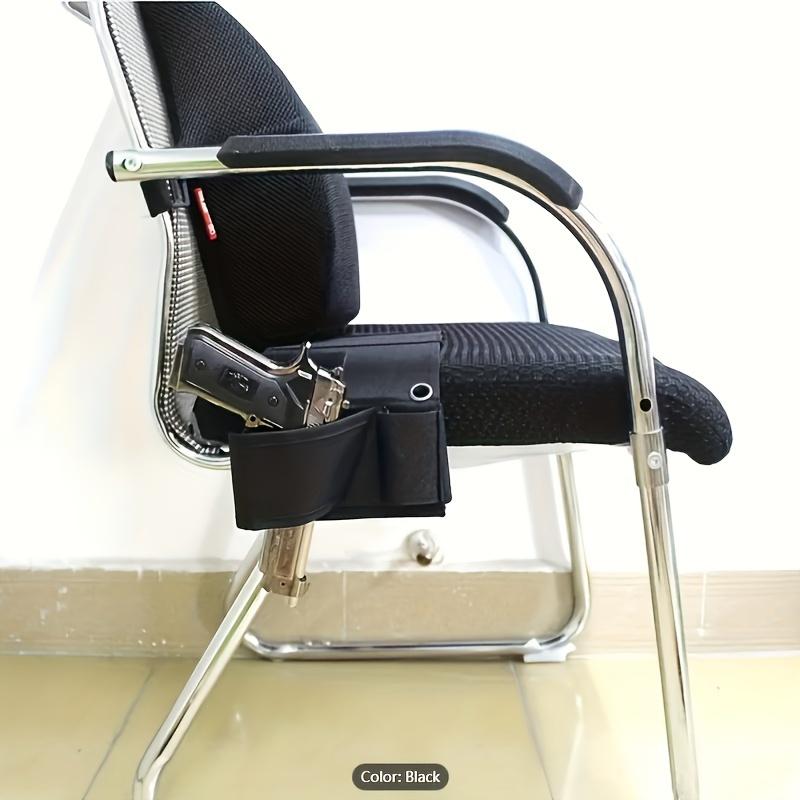 1 Piece Under Mattress Quick Access Pistol Holster with Magazine Pocket, Concealed Carry Storage Organizer, Durable Plastic, for Self-Defense, Bedside and Car Use, Storage Box for Home Organization, Basket, Case, and Container