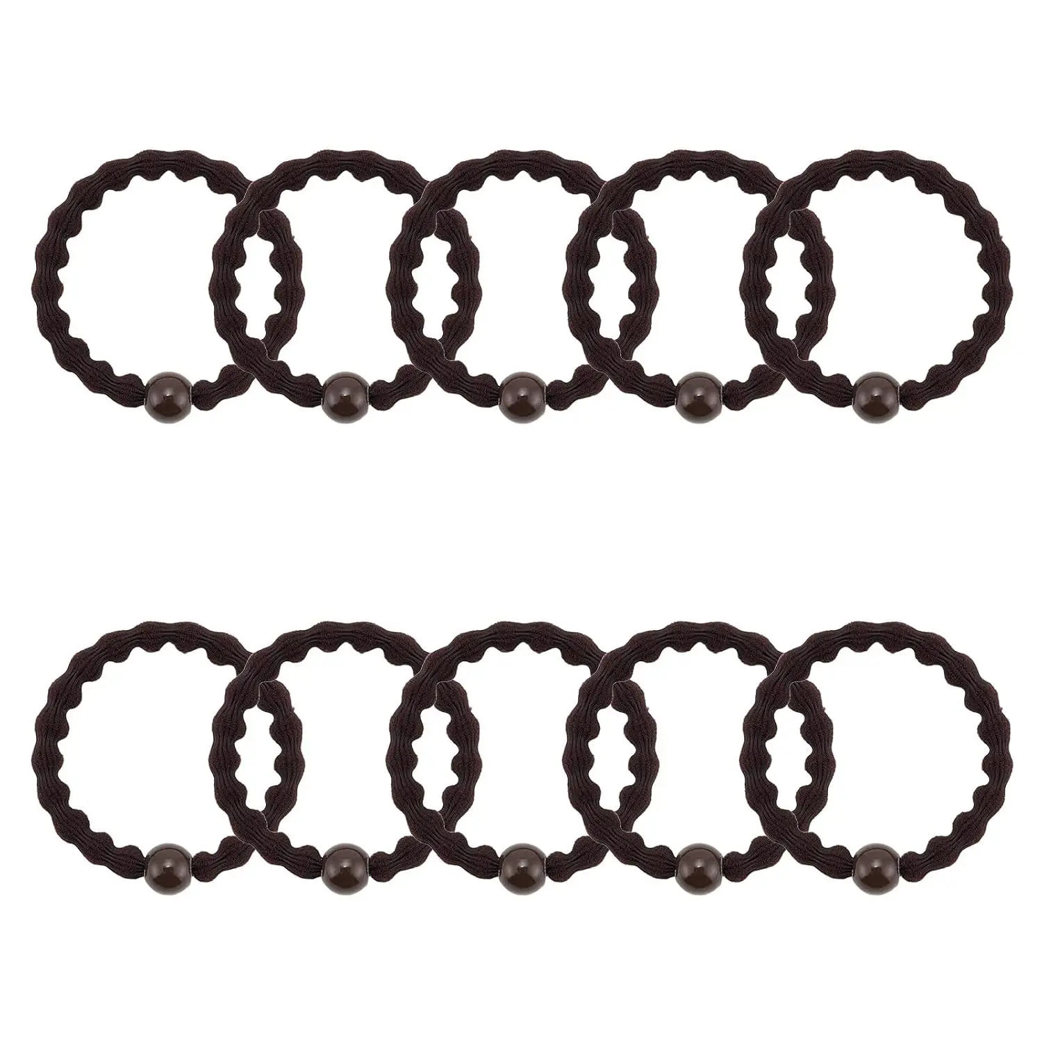 10 count No  Hair Ties Thick Hair Elastic Rubber Bands Hair Accessories Scrunchies Seamless for Women