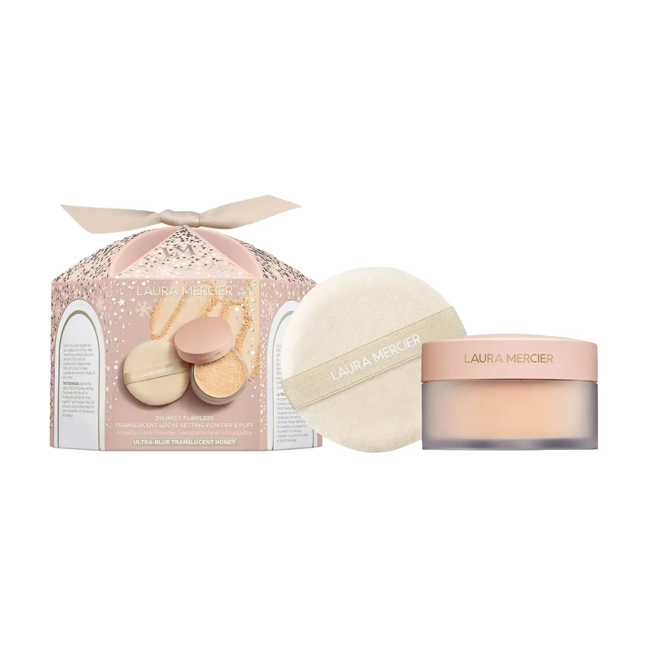 LauraMercier Semi Transparent Makeup Sets Long lasting Loose Powder 20g+Powder Puff