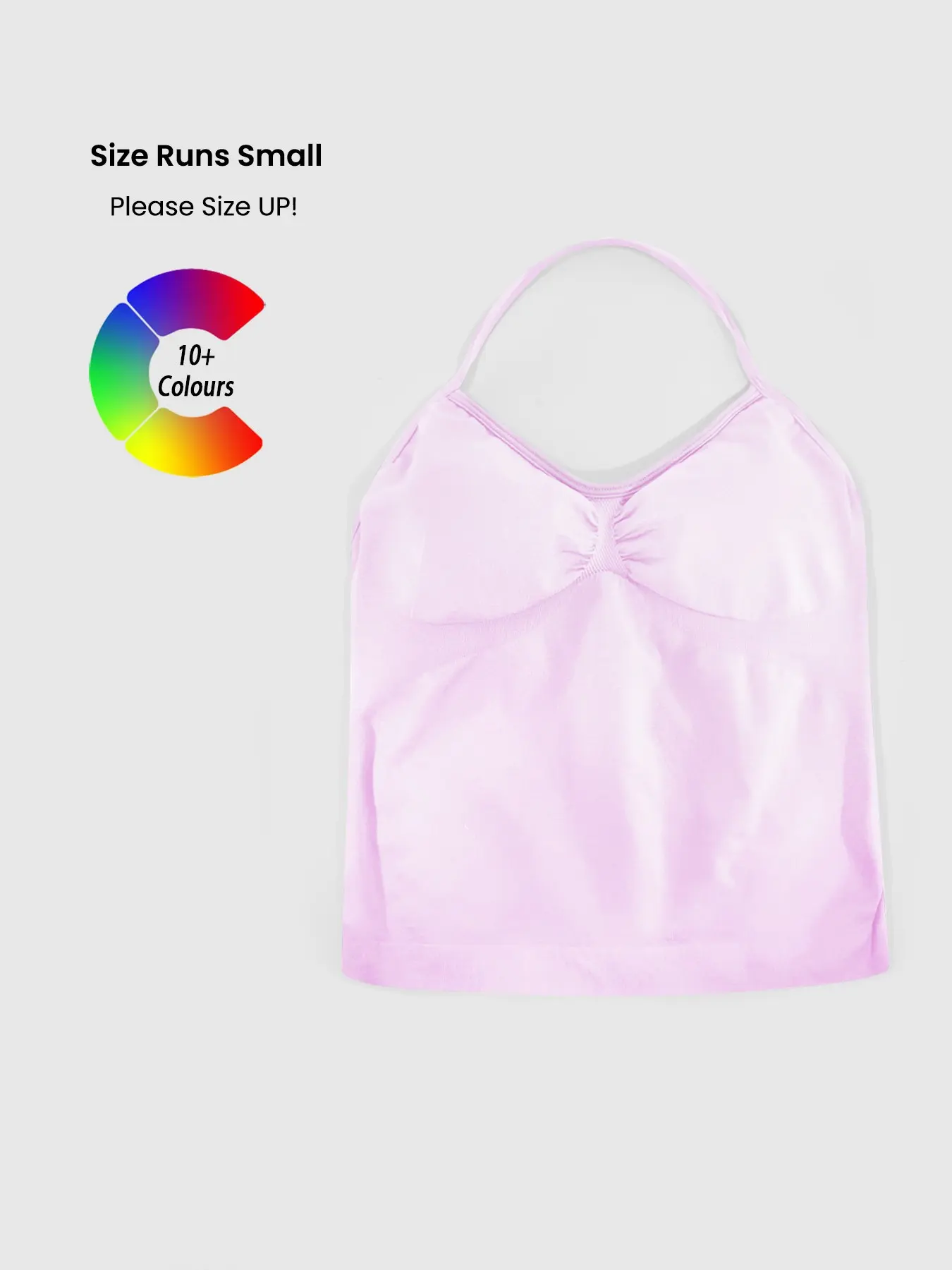 Women's Seamless Knit Halter Top, Elastic Ruched Bust Strapless Shirt, Detachable Pads, Slim Fit Summer Essential, Multiple Colors Available